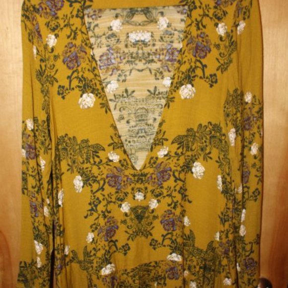 FREE PEOPLE SMOOTH TALKER TUNIC SHIRT SIze S - Picture 6 of 10